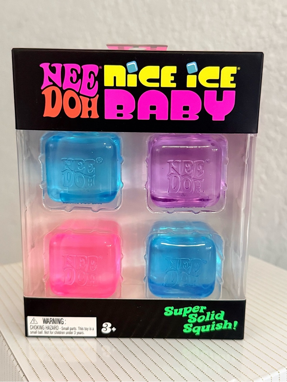 NeeDoh Nice Ice Baby Squishy Set - Blue, Purple, Pink